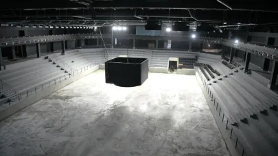 Kapalı Spor Salonu ve Sporcu  Fabrikası’nda koltuk montajı başladı