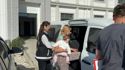 Kucağında bebeğiyle adliyeye sevk edildi
