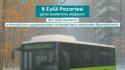 Kocaeli toplu taşımada kış tarifesi düzenlemesi