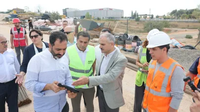 Çiftçi, yapımı devam eden projeleri inceledi
