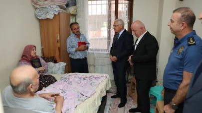 Başkan Bıyık ve Kaymakam Dönmez’den Gazilere anlamlı ziyaret