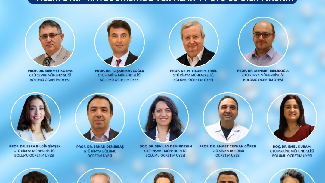 GTÜ’lü Akademisyenler, dünyanın en etkili bilim insanları llstesinde