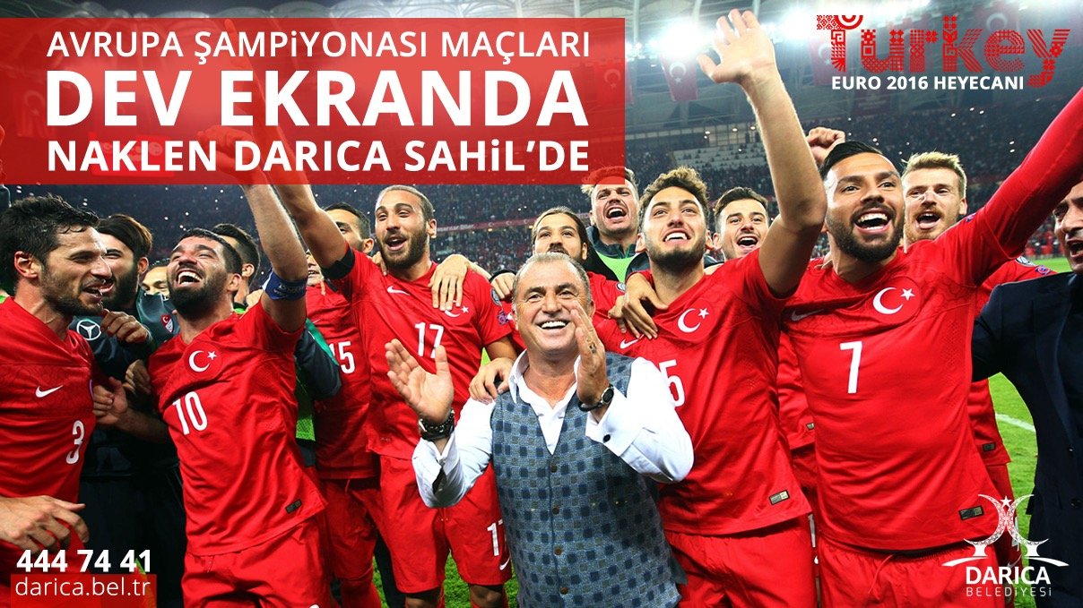 Darıca'da milli maç heyecanı!