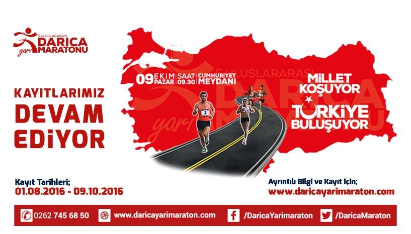 Darıca Yarımaratonu'na kayıtlar devam ediyor