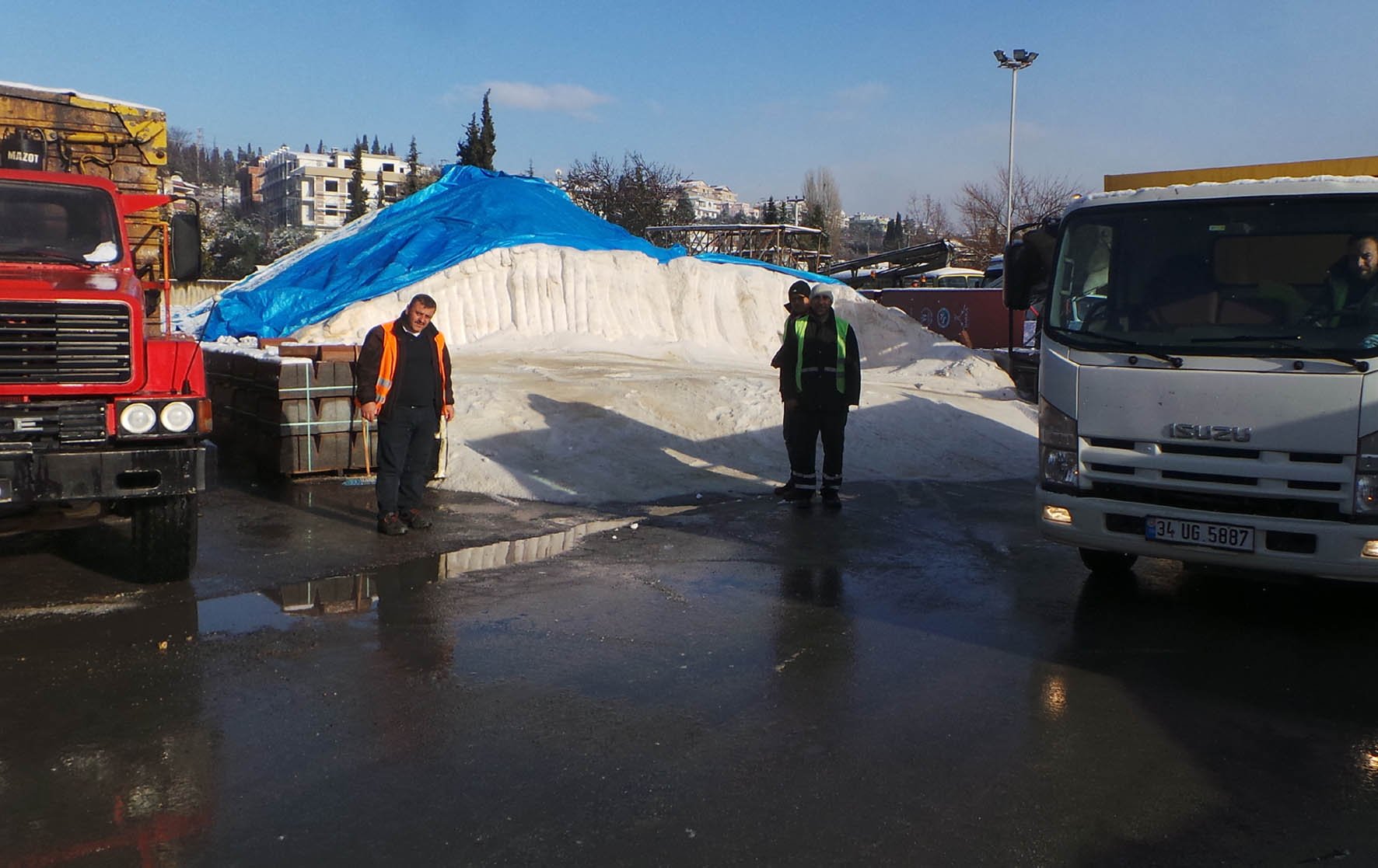 Darıca'da kar timi hazır