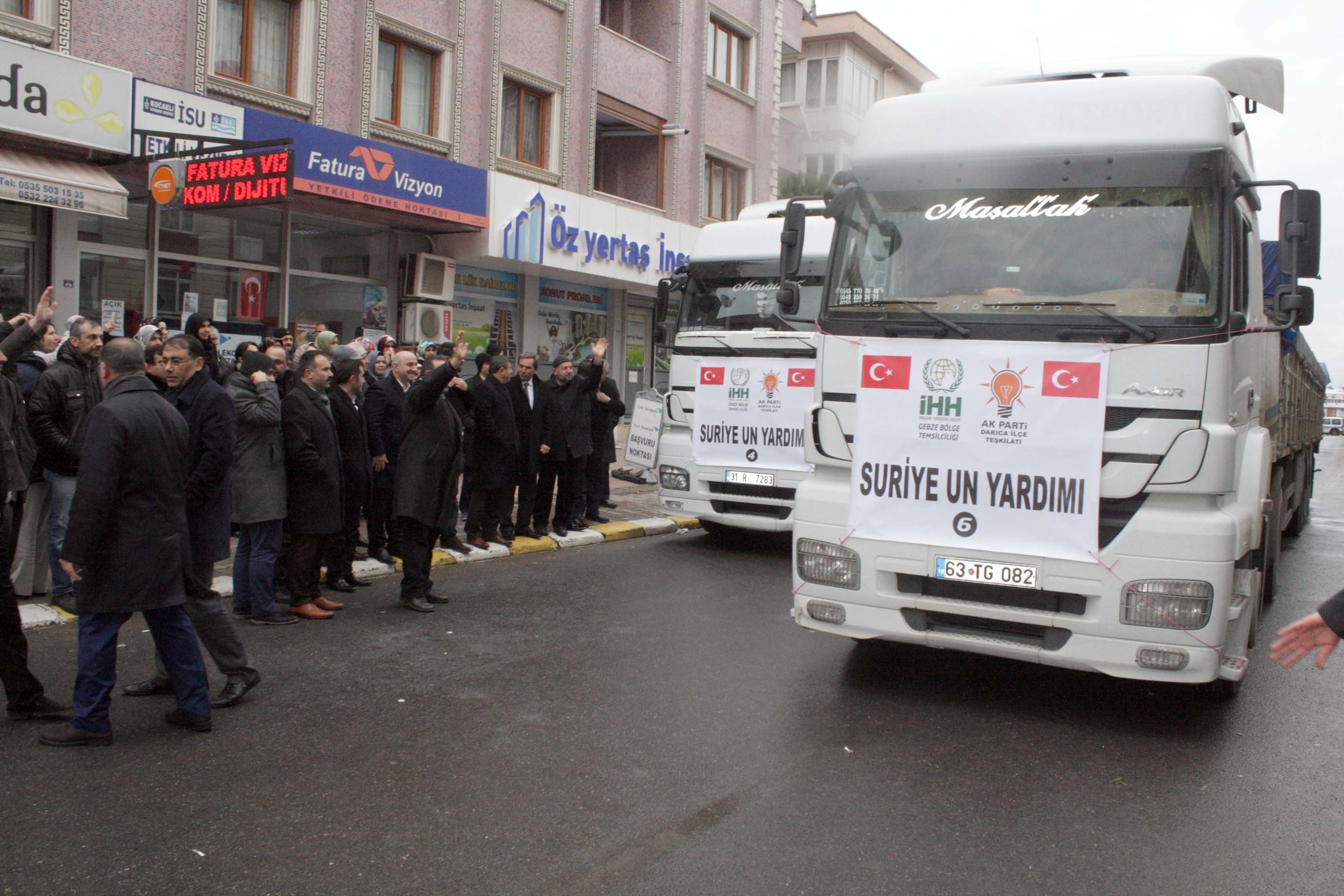 Darıca'dan Halep'e 7 TIR dolusu yardım!