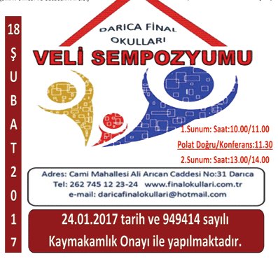 Darıca Final'den velilere özel sempozyum