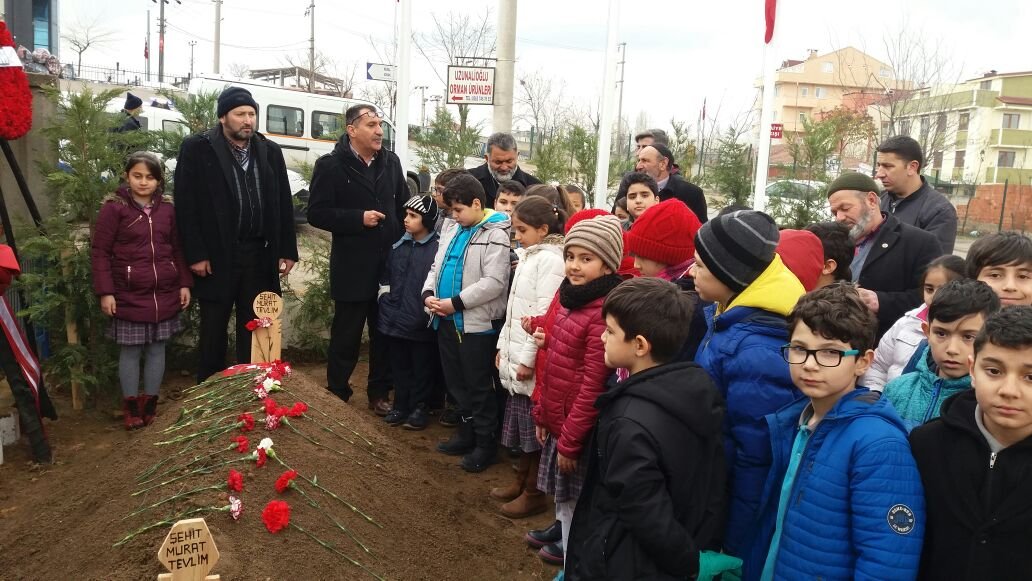 Şehidimizin mezarını ziyaret ettiler!
