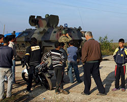 Hatay&#8217;a top mermisi düştü