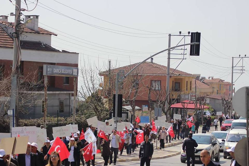 CHP Darıca'dan Hayır yürüyüşü!