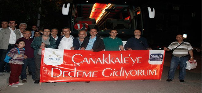 Darıca'daki Karabüklüler, Çanakkale'ye gitti