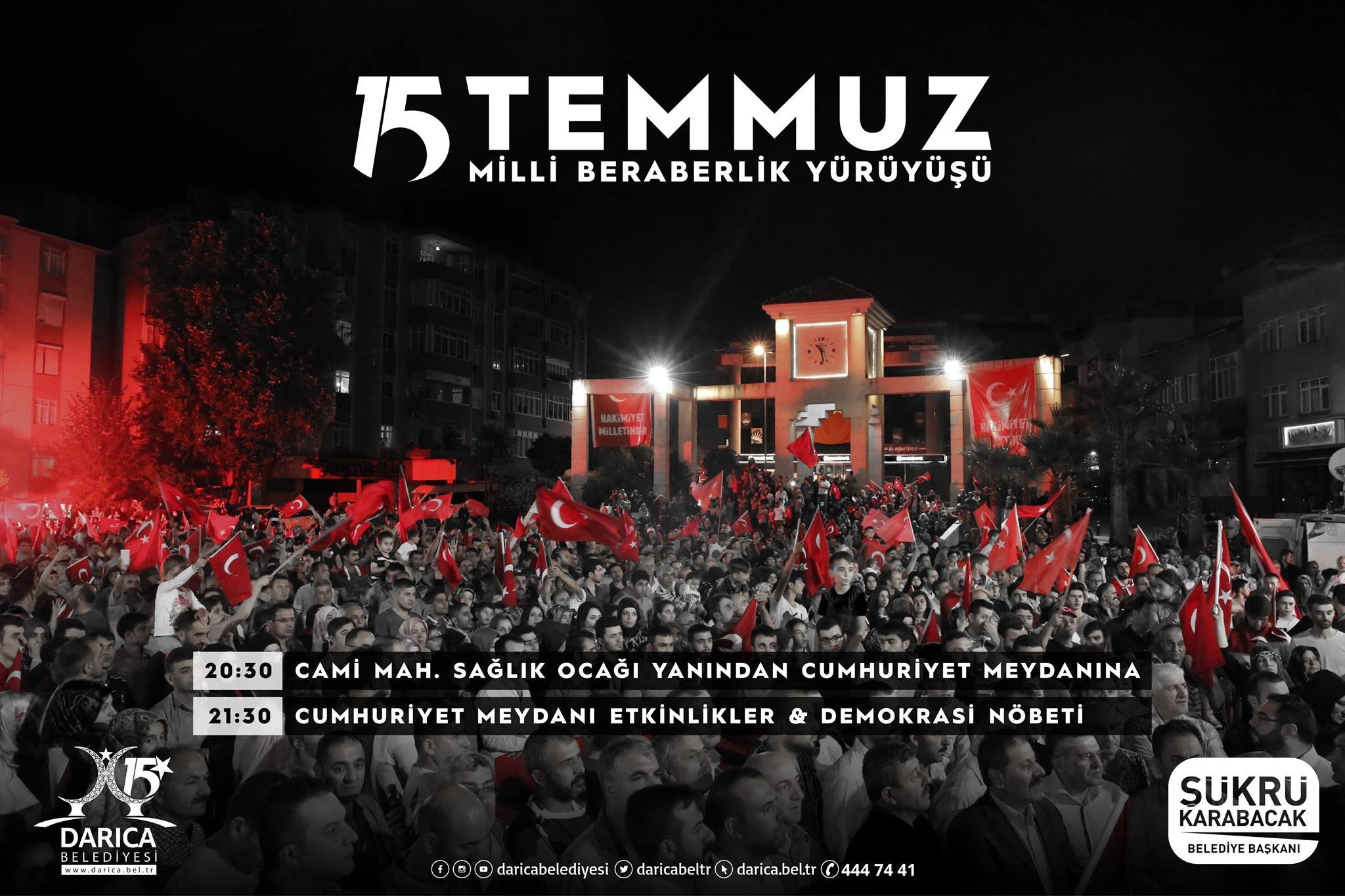 Darıca'da Milli Beraberlik Yürüyüşü düzenlenecek!