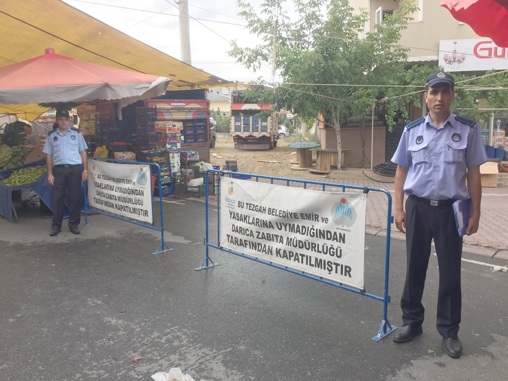 Darıca Zabıtası'nın denetimleri sürüyor