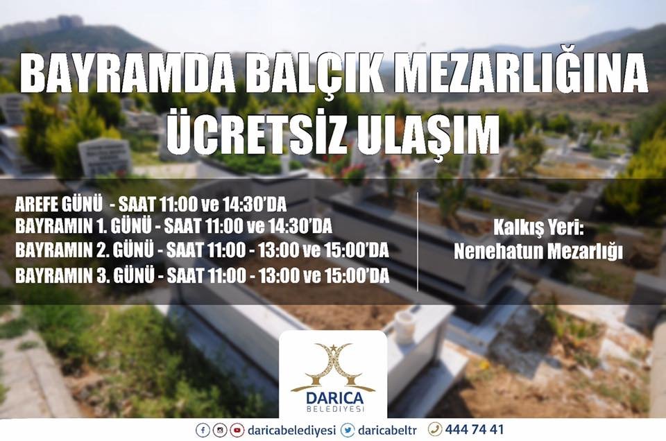 Bayramda mezarlıklara ücretsiz ulaşım