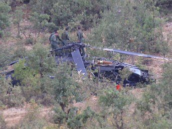 Siirt'te helikopter düştü