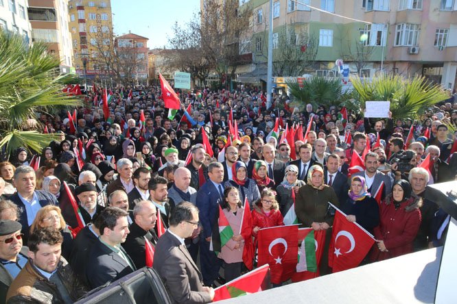 Darıca, Kudüs için tek yürek oldu!