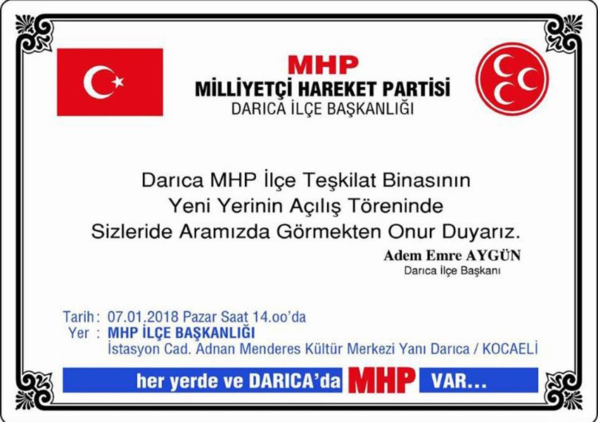  Darıca MHP'de yeni heyecan