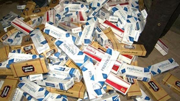 Kocaeli'de 7 bin 60 paket kaçak sigara yakalandı