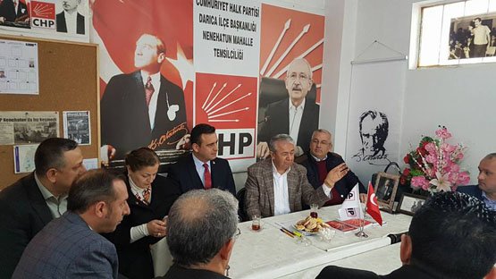 Sarıbay, Darıca'da partilileriyle buluştu