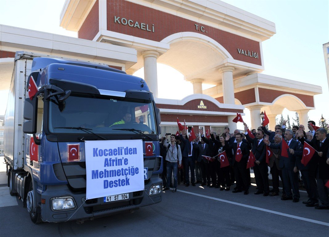 Kocaeli'den, Zeytin Dalı Harekâtı'na destek