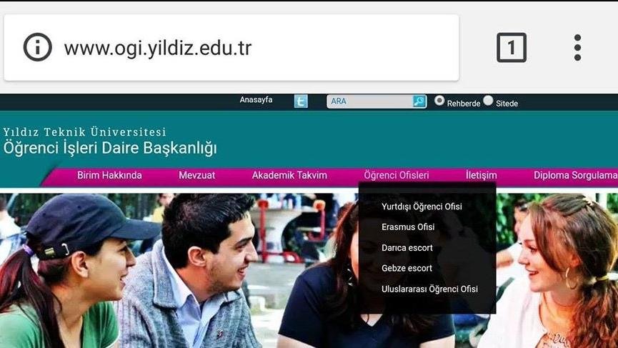 Üniversite sitesinde 'eskort' skandalı!
