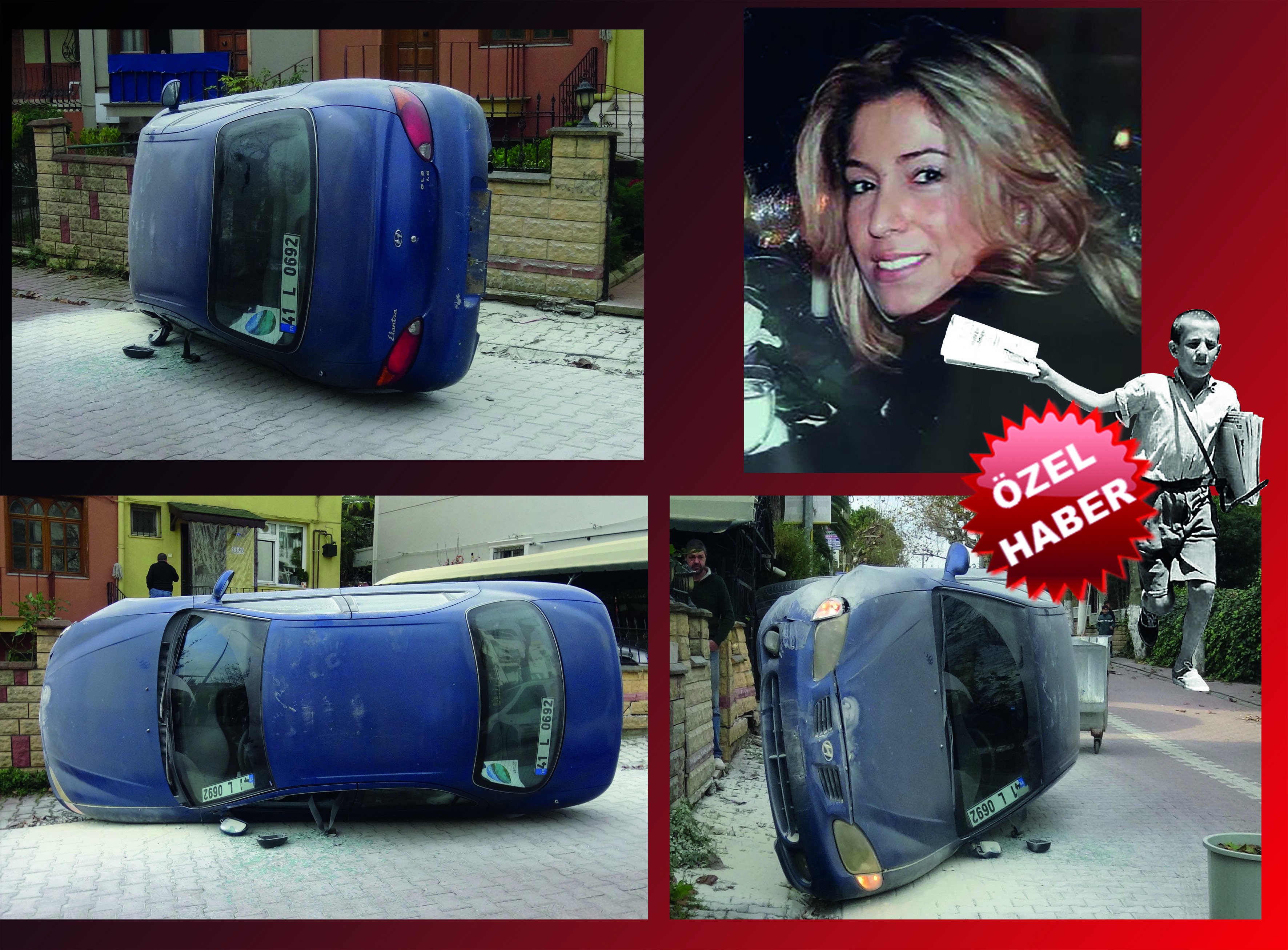 CHP eski başkanının eşi aracıyla kaza yaptı