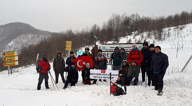 Farabi çalışanları sağlık için yürüdü