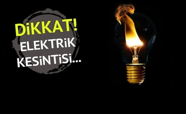 Dikkat! Darıca'da kesinti olacak!