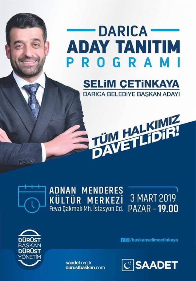 Saadet Darıca'da Çetinkaya tanıtılacak!