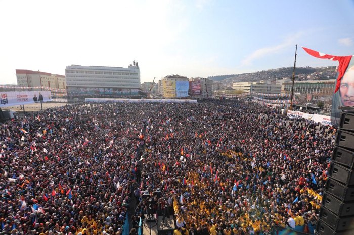 Erdoğan: Mitinge 120 bin kişi gelmiş!