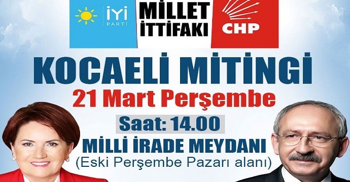 Kılıçdaroğlu ve Akşener Kocaeli'de ortak miting düzenleyecek!