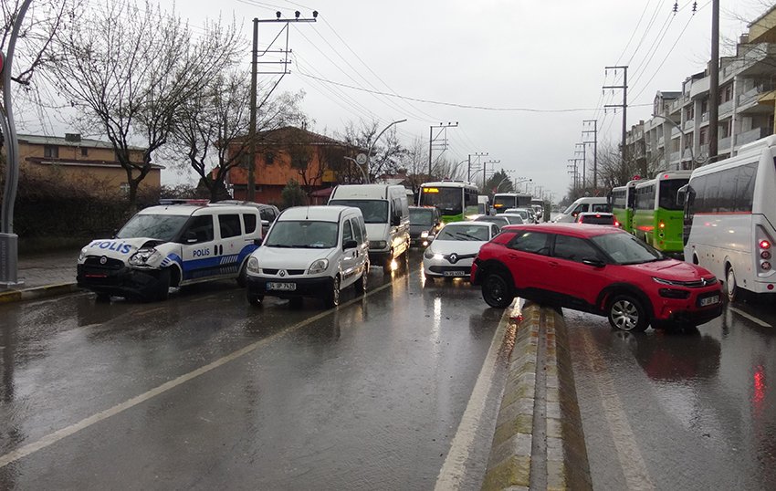 Kazadaki kusur, polis aracındaymış