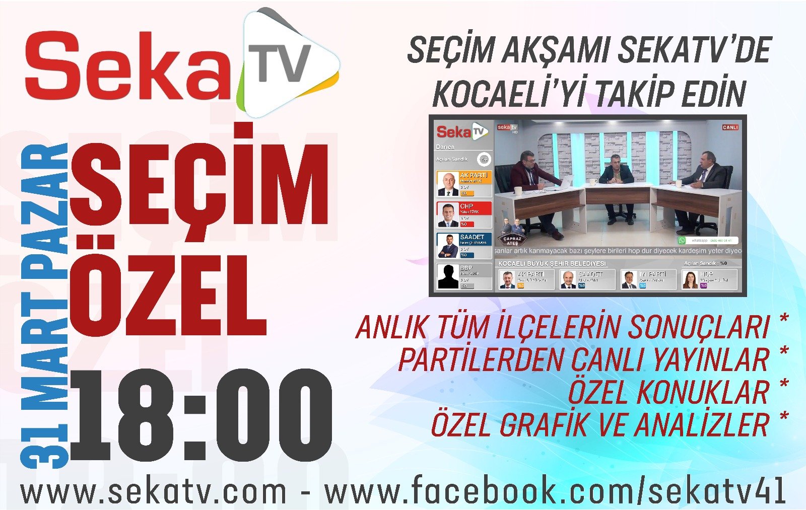 Seçim nabzı Seka TV'den tutulacak