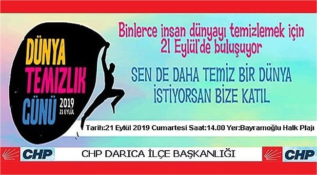 CHP Darıca, Darıcalıları Bayramoğlu Halk Plajı'na davet etti