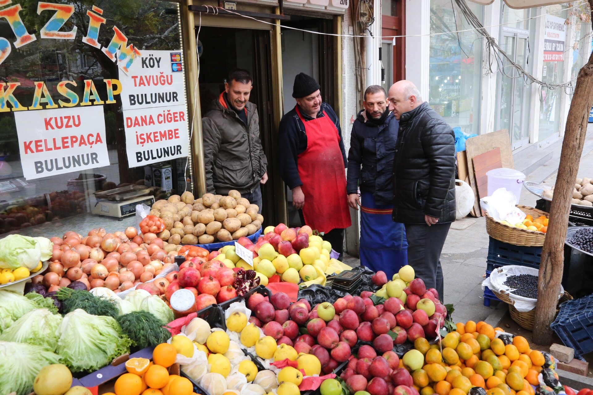 Bıyık, Darıca esnafını gezdi