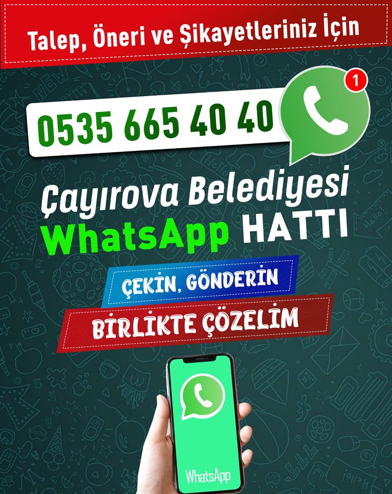 Sorunlar Whatsapp çözüm hattı ile çözülüyor!