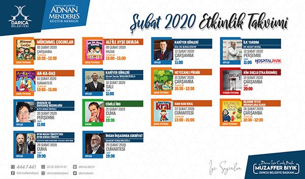 Darıca'da Şubat etkinlikleri dolu dolu