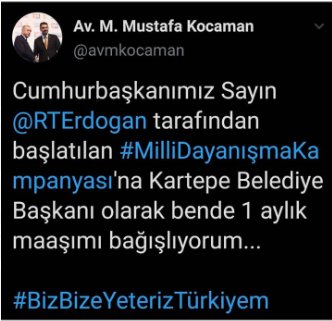 Kocaeli'den Milli Dayanışma Kampanyası'na ilk destek geldi!