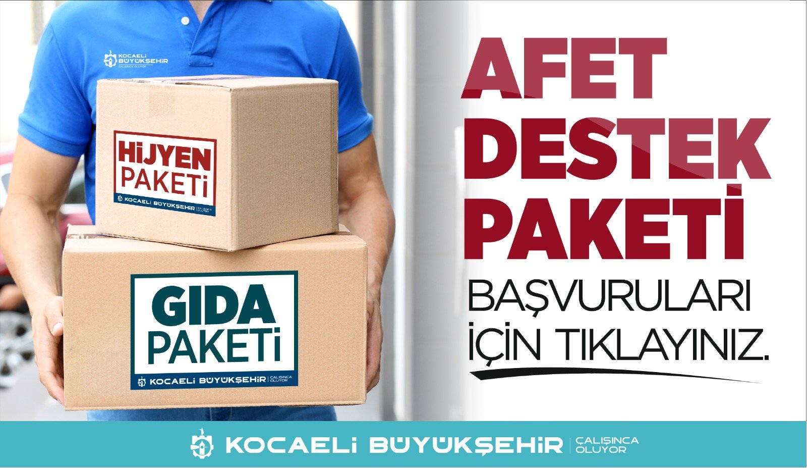 Büyükşehir'den 50 bin adet gıda 15 bin adet hijyen paketi desteği