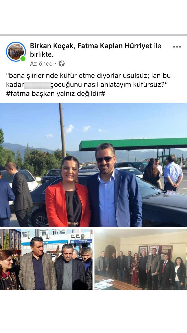 Bir küfürlü paylaşım da CHP İlçe Başkanı'ndan