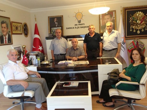 Kaymakam Osman Ateş, Ak Parti'yi ziyaret etti