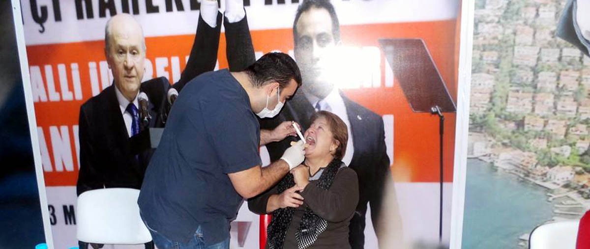 Gülen, Darıcalılara diş taraması yaptırttı