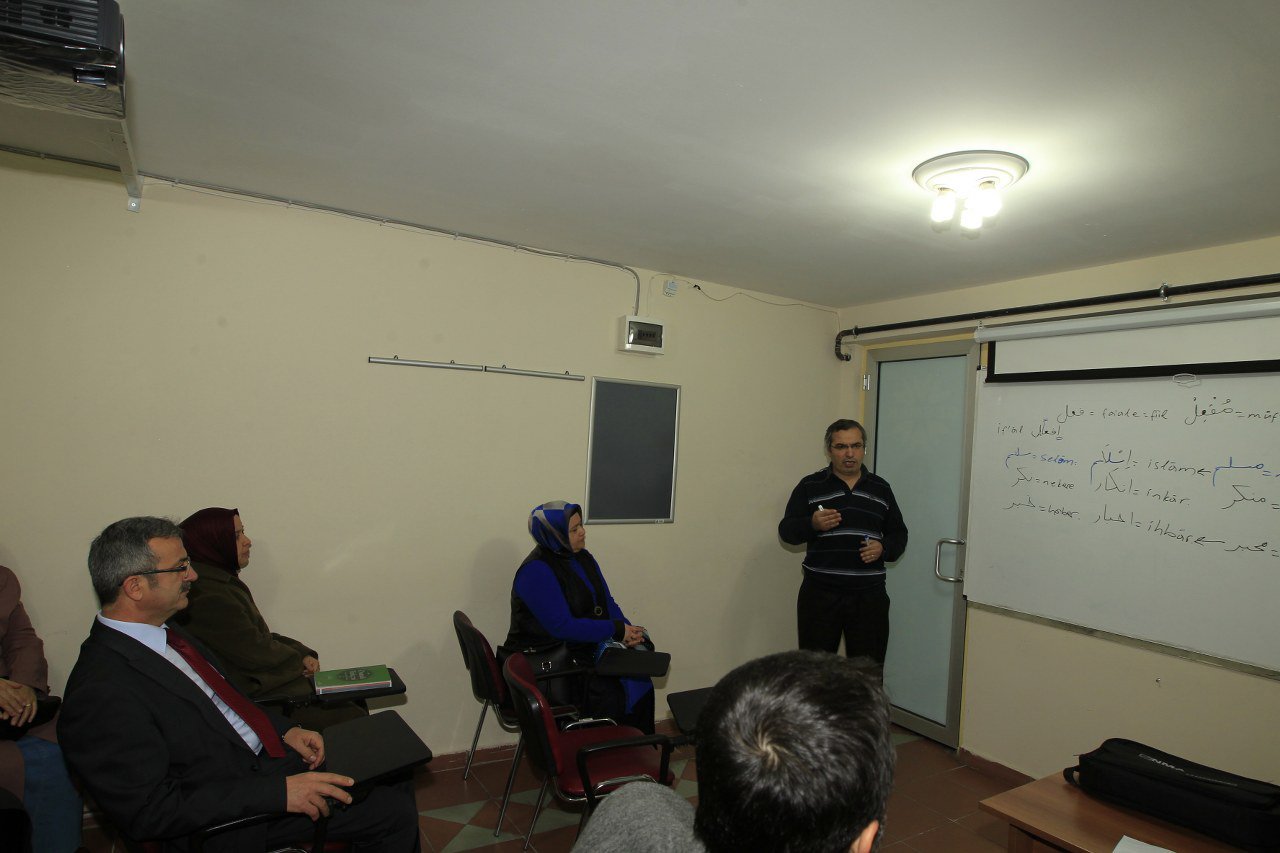Başkan Köşker Osmanlıca dersinde