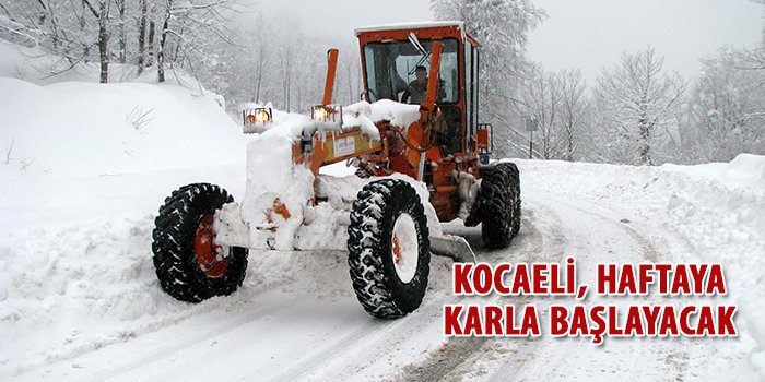 Kocaeli, haftaya karla başlayacak