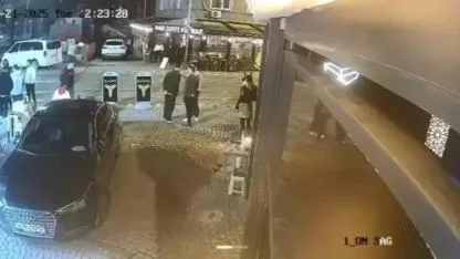 2 kişinin yaralandığı, eğlence mekanına silahlı saldırı kamerada