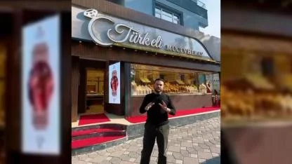 Darıca’daki kuyumcu açılışında  bedava altın dağıtılacak