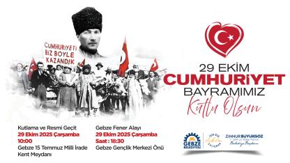 Gebze Belediyesi 29 Ekim Cumhuriyet Bayramı ilanı