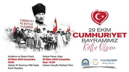 Gebze Belediyesi 29 Ekim Cumhuriyet Bayramı ilanı