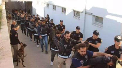 Kocaeli dahil 10 ilde ‘Bayğaralar’ suç örgütüne yönelik operasyonda 96 tutuklama