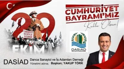 DASİAD 29 Ekim Cumhuriyet Bayramı ilanı